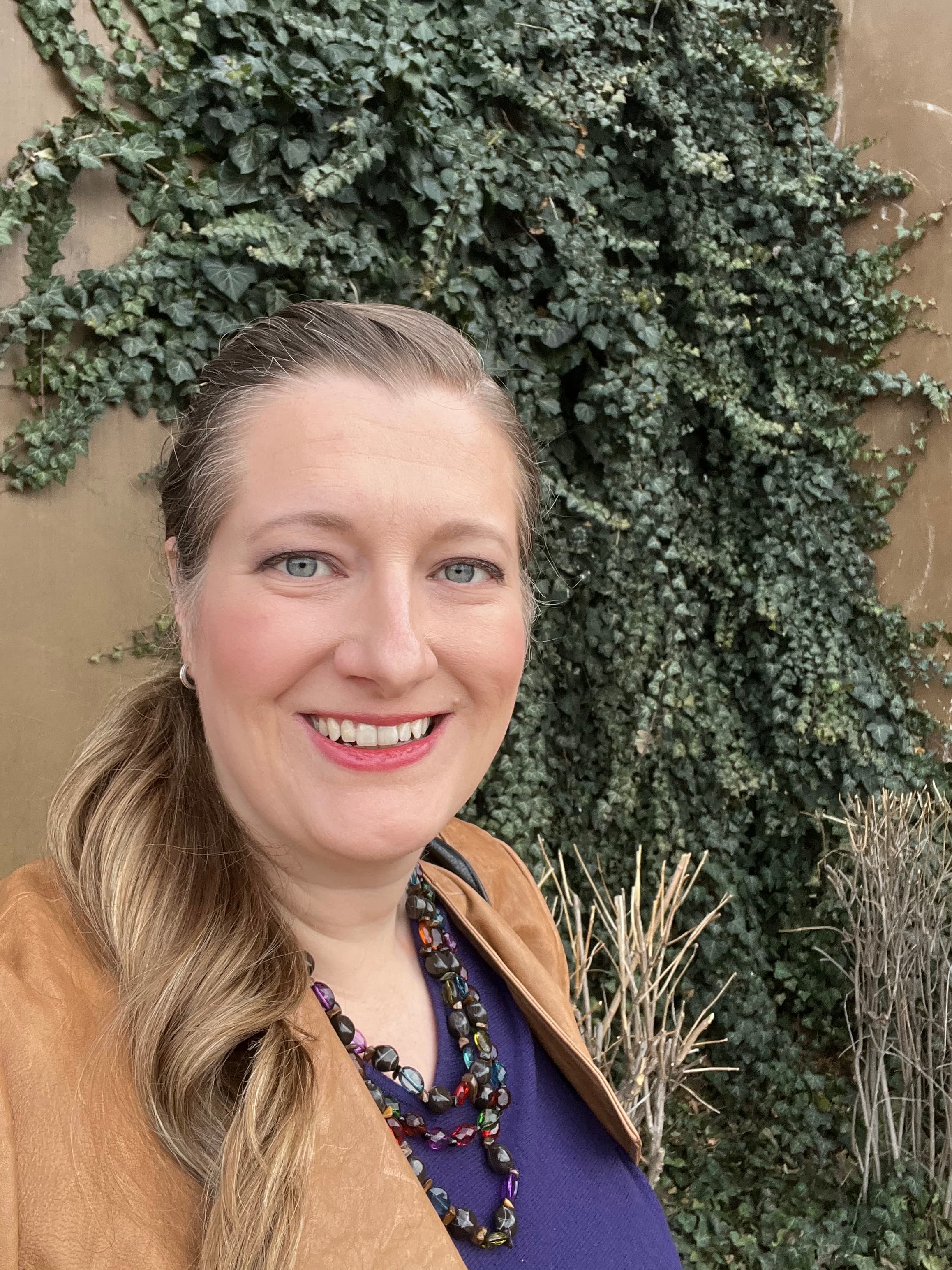 Erin in the vineyard